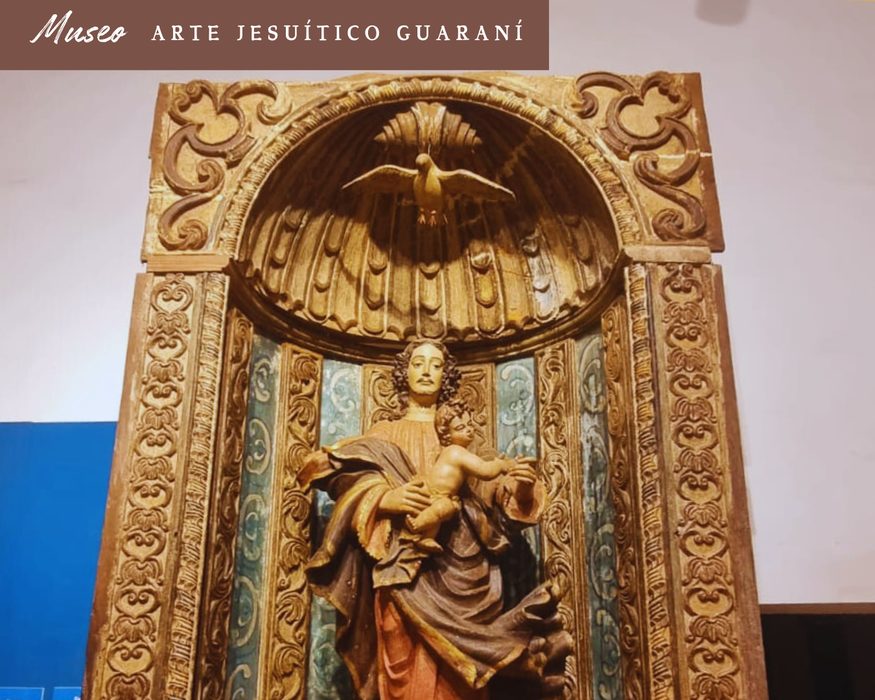 Museu de Arte Jesuítico-Guarani, escultura da Virgem com o Menino